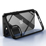 iPhone 11 Uyumlu Zore Krom Kapak-Siyah