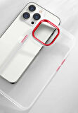 iPhone 13 Pro Uyumlu Zore Krom Kapak-Lacivert