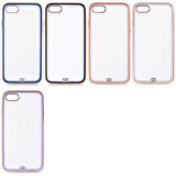 iPhone SE 2022 Uyumlu Zore Voit Clear Kapak-Pembe