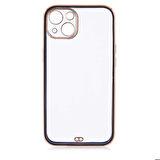 iPhone 13 Uyumlu Zore Voit Clear Kapak-Siyah