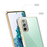 Galaxy S20 FE Uyumlu Zore Voit Clear Kapak-Siyah