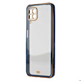Galaxy M22 Uyumlu Zore Voit Clear Kapak-Lacivert