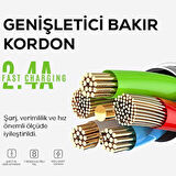 Beyaz LS32 Type-C Usb Kablo-Zore