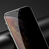 iPhone 12 Pro Uyumlu Davin 5D Privacy Cam Zore Ekran Koruyucu