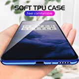 Oppo RX17 Pro Köşeleri Renkli Şeffaf Kamera Korumalı Kılıf