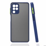 Galaxy M22 Uyumlu Zore Hux Kapak-Lacivert