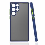 Galaxy S22 Ultra Uyumlu Zore Hux Kılıf-Lacivert
