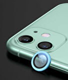 iPhone 12 Uyumlu Zore CL-07 Kamera Koruyucu-Mavi