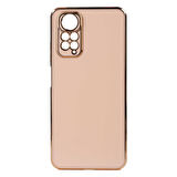 Xiaomi Redmi Note 11 Global Kılıf Zore Bark Kapak-Rose Gold