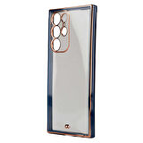 Galaxy S22 Ultra Uyumlu Zore Voit Clear Kapak-Lacivert