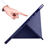 Galaxy Tab A8 10.5 SM-X200 (2021) Kılıf  Uyumlu ​İNC Tri Folding Kalem Bölmeli Standlı Kılıf-Açık Yeşi