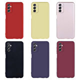 Galaxy M52 Uyumlu Zore Premier Silikon Kapak-Mürdüm
