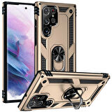 Galaxy S22 Ultra Uyumlu Zore Vega Kılıf-Gold