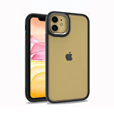 iPhone 11 Kılıf Flora Kamera Çıkıntılı Arkası Şeffaf Köşeleri Parlak Renkli Işlemeli Flora Kapak