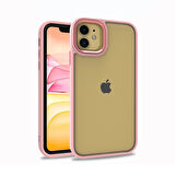 iPhone 11 Uyumlu Zore Flora Kılıf-Rose Gold