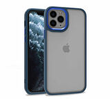iPhone 11 Pro Kılıf Kamera Çıkıntılı Arkası Şeffaf Köşeleri Parlak Renkli Işlemeli Flora Kapak