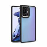 Xiaomi Mi 11T Pro 5G Kılıf Zore Flora Kapak-Siyah