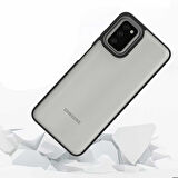 Galaxy A03S Uyumlu Zore Flora Kapak-Rose Gold