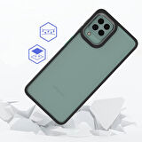 Galaxy M22 Uyumlu Zore Flora Kapak-Siyah