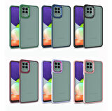 Galaxy M32 Uyumlu Zore Flora Kapak-Yeşil