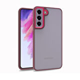 Galaxy S21 FE Uyumlu Zore Flora Kılıf-Kırmızı