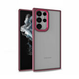 Galaxy S22 Ultra Uyumlu Zore Flora Kılıf-Kırmızı