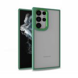 Galaxy S22 Ultra Uyumlu MKST Flora Kılıf-Yeşil