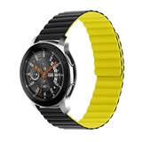 Huawei Honor Magic 2 46mm Uyumlu KRD-52 Zore Kordon-Siyah-Sarı