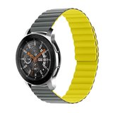Huawei Honor Magic 2 46mm Uyumlu KRD-52 Zore Kordon-Gri-Sarı