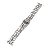 ​​​Watch 44mm Uyumlu KRD-54 Metal Zore Kordon-Gümüş