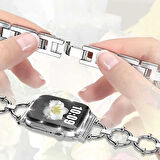 ​​​Watch 44mm Uyumlu KRD-56 Metal Zore Kordon-Gümüş