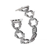 ​​​Watch 40mm Uyumlu KRD-57 Metal Zore Kordon-Gümüş