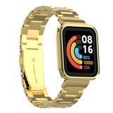 Xiaomi Redmi Watch (Mi Watch Lite) Uyumlu KRD-60 Metal Zore Kordon-Gold