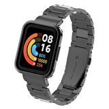 Xiaomi Redmi Watch (Mi Watch Lite) Uyumlu KRD-60 Metal Zore Kordon-Mor