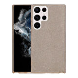Galaxy S22 Ultra Uyumlu Zore Shining Silikon-Gold