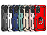 Xiaomi Redmi Note 11S Global Kılıf Zore Vega Kapak-Kırmızı