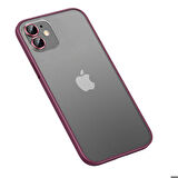 iPhone 11 Uyumlu Zore Retro Kapak-Koyu Mor