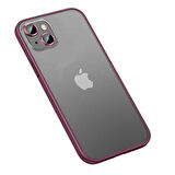 iPhone 13 Uyumlu Zore Retro Kılıf-Koyu Mor