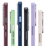 iPhone 13 Pro Max Uyumlu Zore Retro Kapak-Mavi