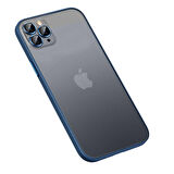 iPhone 13 Pro Max Uyumlu Zore Retro Kapak-Lacivert