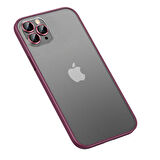 iPhone 13 Pro Max Uyumlu Zore Retro Kapak-Koyu Mor