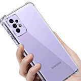 Galaxy A33 5G Uyumlu Zore Kamera Korumalı Nitro Anti Shock Silikon-Renksiz