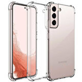 Galaxy S22 Plus Uyumlu Zore Kamera Korumalı Nitro Anti Shock Silikon-Renksiz