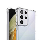 Galaxy S22 Ultra Uyumlu Ensueno Kamera Korumalı Nitro Anti Shock Silikon-Renksiz