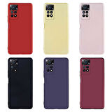 Xiaomi Redmi Note 11 Pro 5G Kılıf Zore Premier Silikon Kapak-Mürdüm