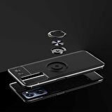 Oppo A76 Kılıf Zore Ravel Silikon Kapak-Mavi