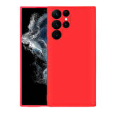 Galaxy S22 Ultra Uyumlu Zore Mara Lansman Kılıf-Kırmızı