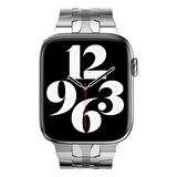 ​​​Watch 44mm Uyumlu KRD-63 Metal Zore Kordon-Gümüş