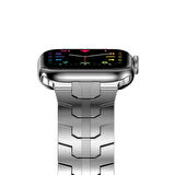 ​​​Watch 44mm Uyumlu KRD-63 Metal Zore Kordon-Gümüş