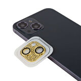 iPhone 13 Mini Uyumlu Zore CL-08 Kamera Koruyucu-Gold